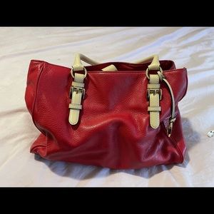 Limited Edition Michael Kors Tote Bag In Fire Engine Red